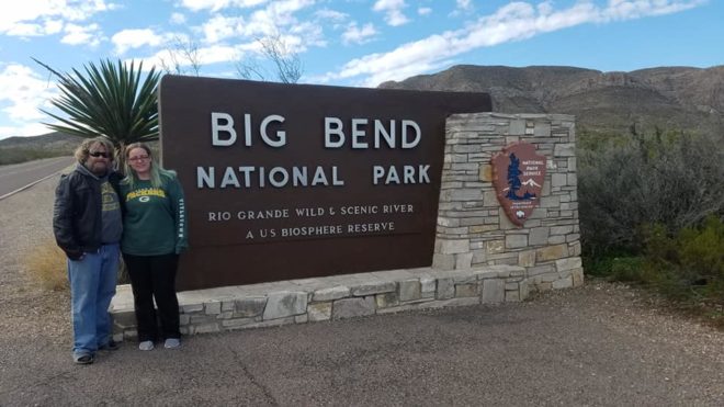 Nomads At Big Bend National Park Sign