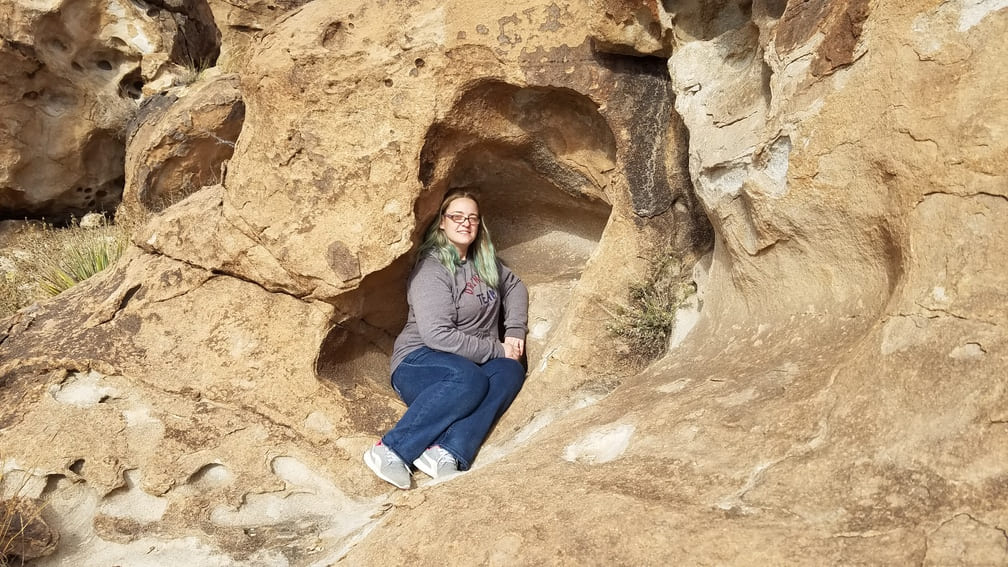 Nomad Shawna In Rock Cave