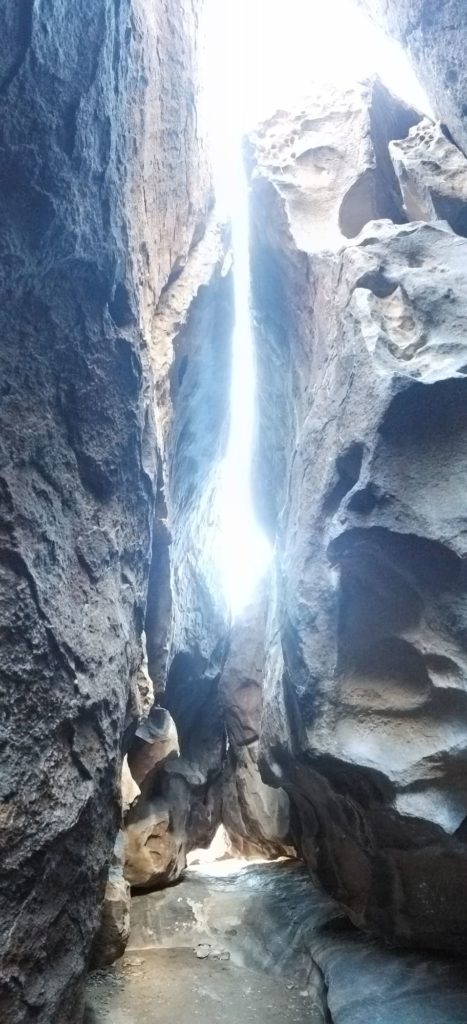 State Park - Sun Shining Through Rocks