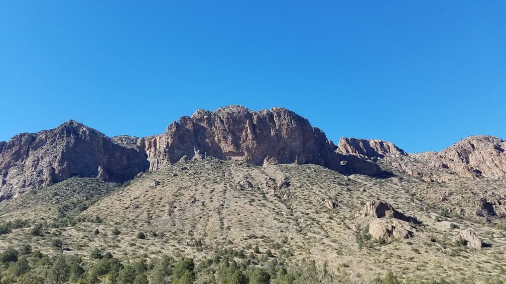 Big Bend Mountains Texas - Chisos Basin During Government Shutdown