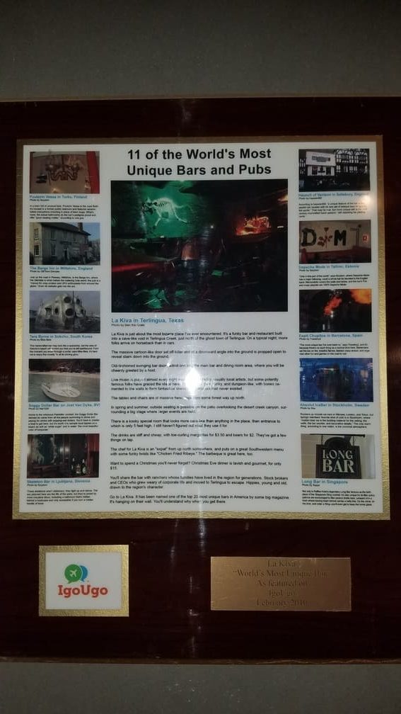 Famous La Kiva Underground Bar and Restaurant