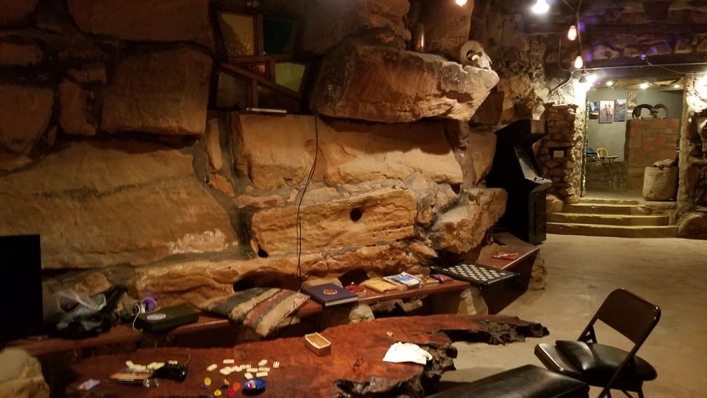 Inside La Kiva Underground Restaurant