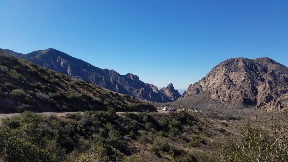 Mountain Drive Big Bend - Chisos Basin During Government Shutdown