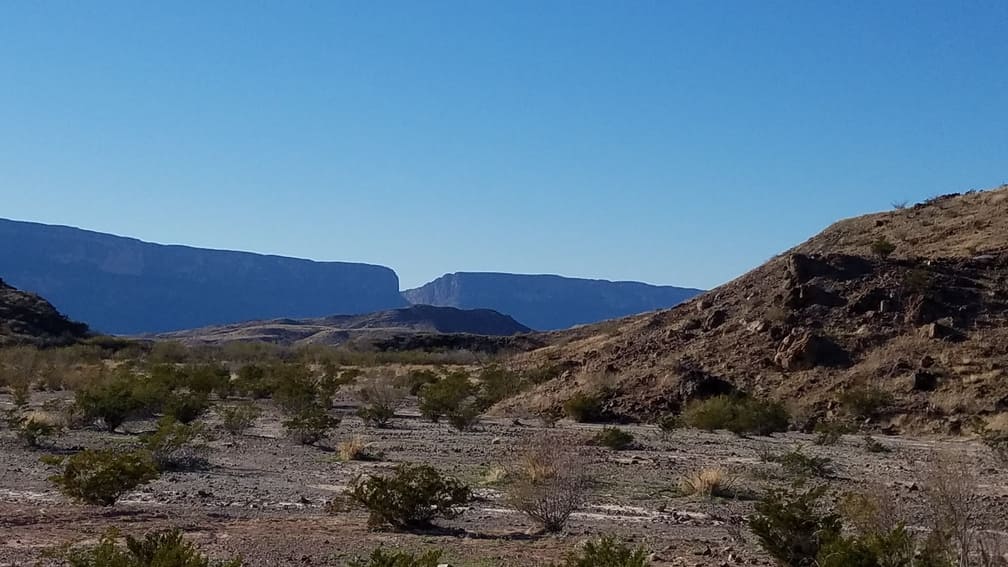Santa Elena Canyon From Distance