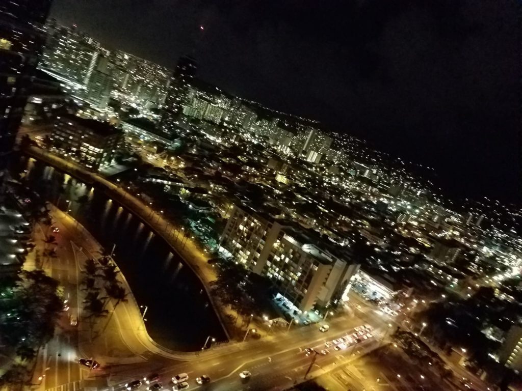 view from 24th floor in Oahu Hawaii