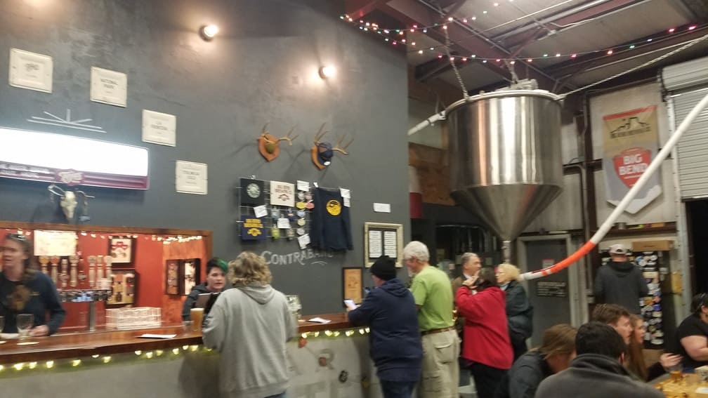 Al Getting A Beer At Big Bend Brewing Co