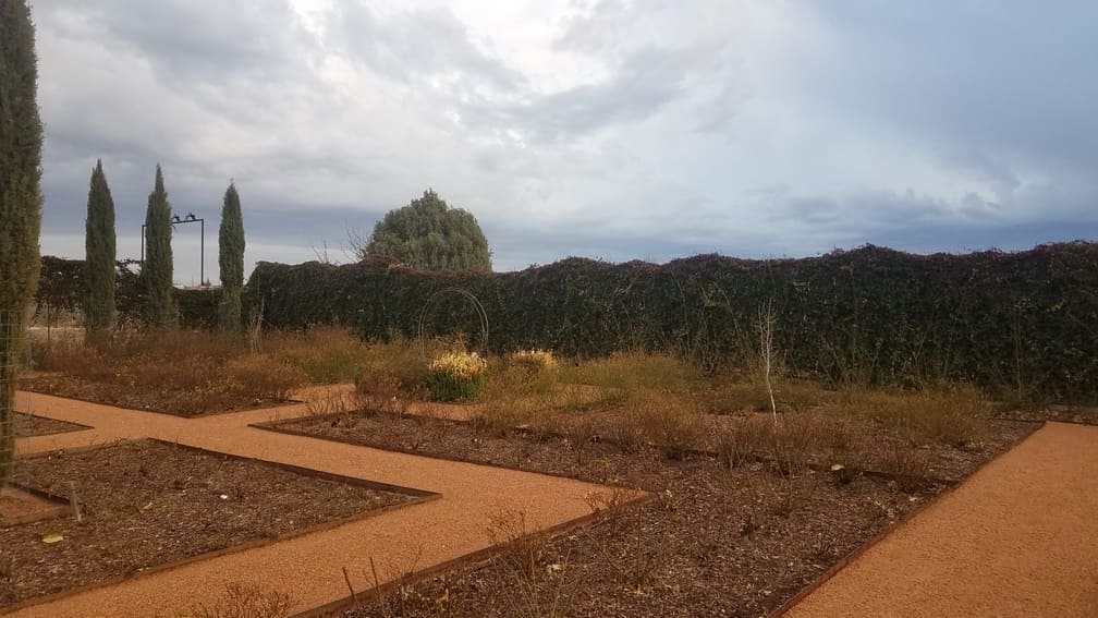 Gage Gardens gravel maze