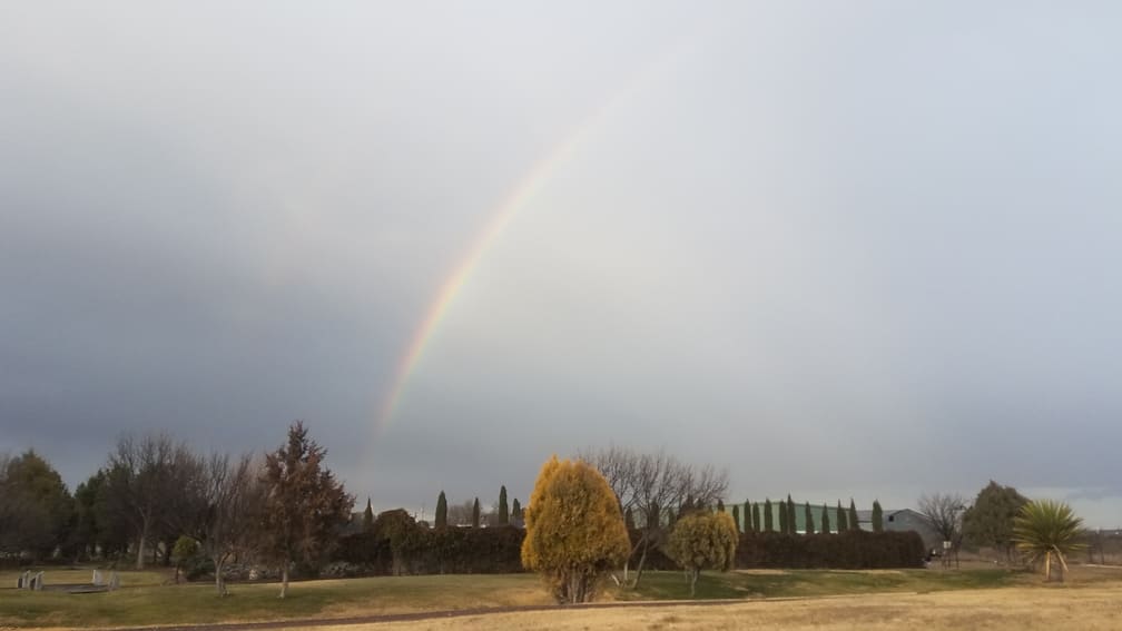 Rainbow Over Gage Gardens