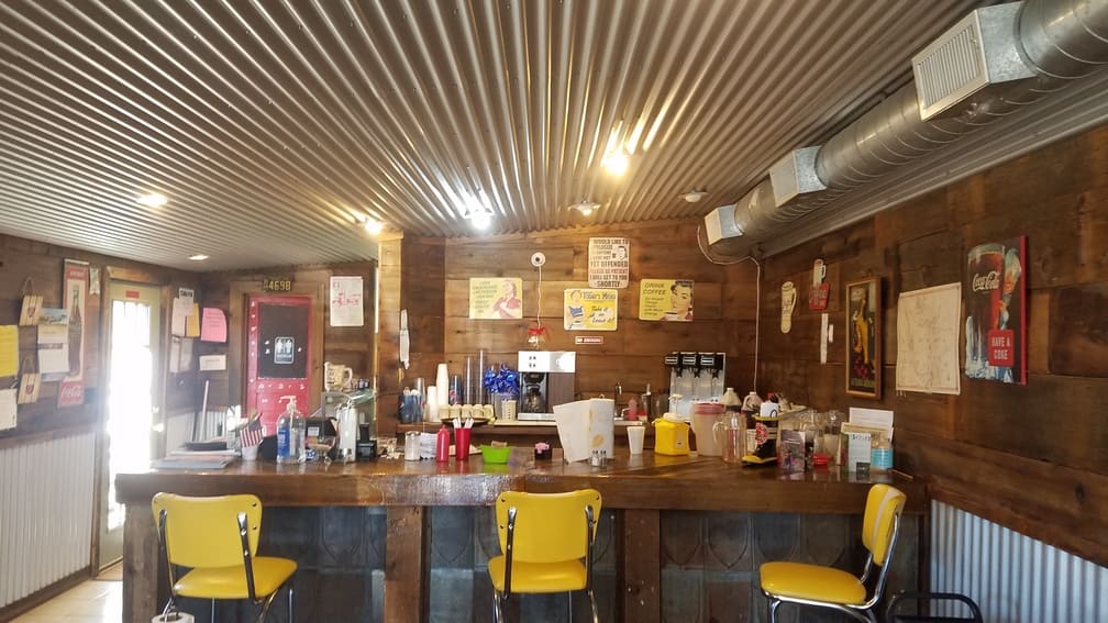 bar seating at Oasis Cafe