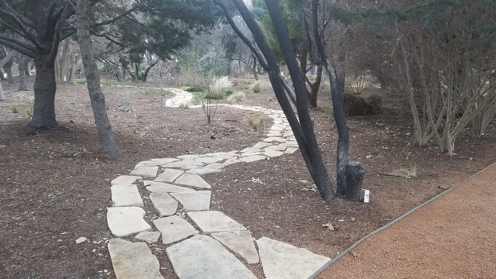 brick path at Gage Gardens