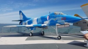 A 4B Skyhawk on the USS Lexington