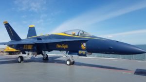 Blue Angels plane USS Lexington