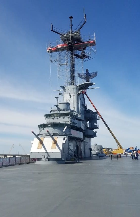 USS Lexington control tower