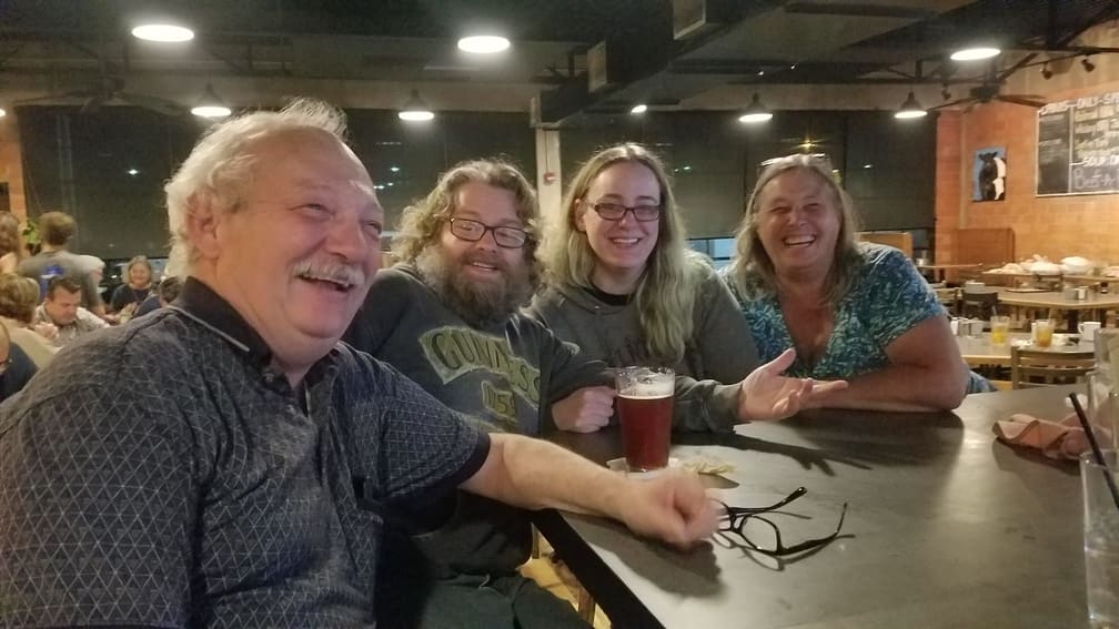Bob, Al, Shawna, and Jane at Railroad Brewing Co - Corpus Christi